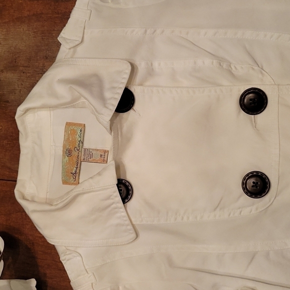 AMERICAN RAG CIE Button Down Double Breast Pea Coat Colonial Castlecore Shacket - Picture 7 of 8